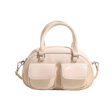 將圖片載入圖庫檢視器 JM-1394 韩版潮流小众设计腋下法棍包女 秋季新款单肩波士顿包保龄球包

