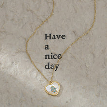 將圖片載入圖庫檢視器 JME-1044 真金电镀微镶锆石气质锁骨链女小众设计感贝壳爱心项链精致颈链潮
