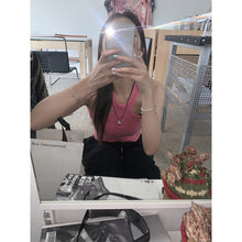 將圖片載入圖庫檢視器 LXFS8295 辣妹針織吊帶背心女夏季內搭緊身打底短款美背外穿性感 上衣
