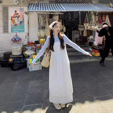 將圖片載入圖庫檢視器 JMA-840 实拍实价 春夏小清新甜美白色吊带连衣裙百搭内搭约会初恋裙
