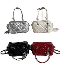 將圖片載入圖庫檢視器 JM-1400 菱格洋气手提小包包女 新款枕头包时尚百搭链条通勤单肩斜挎包

