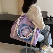 將圖片載入圖庫檢視器 JM-1398 时尚大容量复古轻便手提袋包包女 秋冬新款刺绣通勤单肩斜挎包
