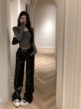 將圖片載入圖庫檢視器 JMA-1056实拍～碎闪星河时尚烫钻设计感长袖修身内搭T恤打底衫上衣女
