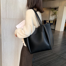 將圖片載入圖庫檢視器 JM-1425 新款包包女单肩包气质通勤包软皮时尚百搭手提托特包

