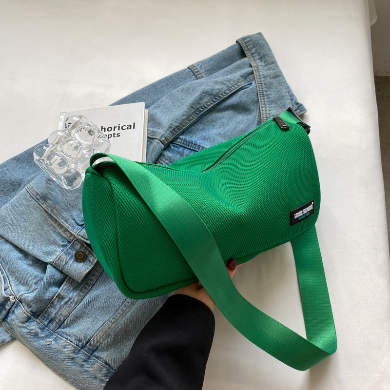 JM-1213 流行爆款帆布女包时尚百搭轻便枕头包运动休闲百搭单肩斜挎包