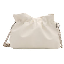將圖片載入圖庫檢視器 JM-1215 新款夏天百搭链条单肩斜挎包高级感褶皱云朵包小众质感包包女
