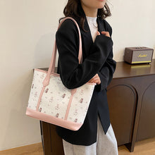 將圖片載入圖庫檢視器 JM-1285 印花包包女2024新款小众设计百搭托特包大容量时尚单肩包手提包
