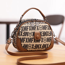 將圖片載入圖庫檢視器 JM-392 輕奢包新款百搭小圓包時尚圓形斜挎單肩包小眾印花手提包 女包
