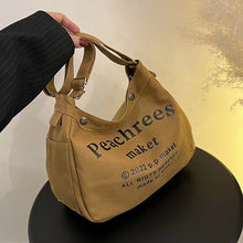 將圖片載入圖庫檢視器 JM-1188 宽带帆布大包包女包 新款洋气休闲大容量单肩斜挎包洋气托特包
