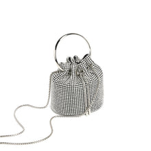 將圖片載入圖庫檢視器 JM-1035 晚宴包钻包2024春季新款时尚链条镶钻单肩斜跨水桶包批发
