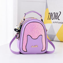 將圖片載入圖庫檢視器 JM-064 韓版雙肩包時尚迷你軟皮女士小包背包 女包
