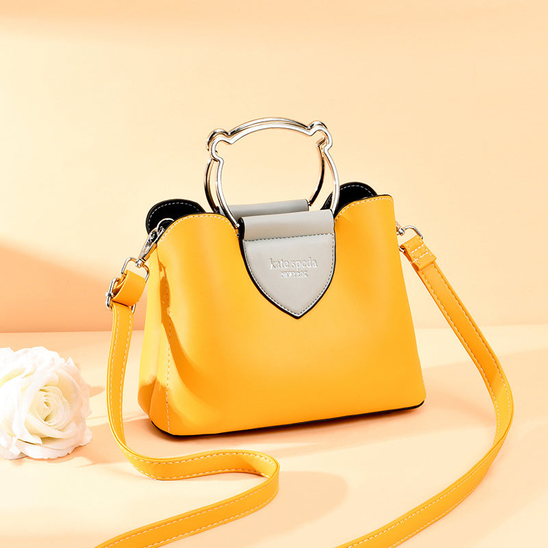 JM-146 新款潮時尚大氣手提單肩包水桶包斜挎包 女包