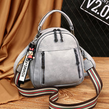將圖片載入圖庫檢視器 JM-077 新款時尚小背包兩用寬帶斜挎包雙肩包手提單肩包 女包
