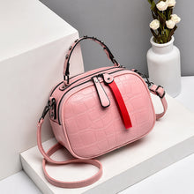 將圖片載入圖庫檢視器 JM-095 新款時尚復古簡約漂亮小圓包單肩斜挎軟皮 女包
