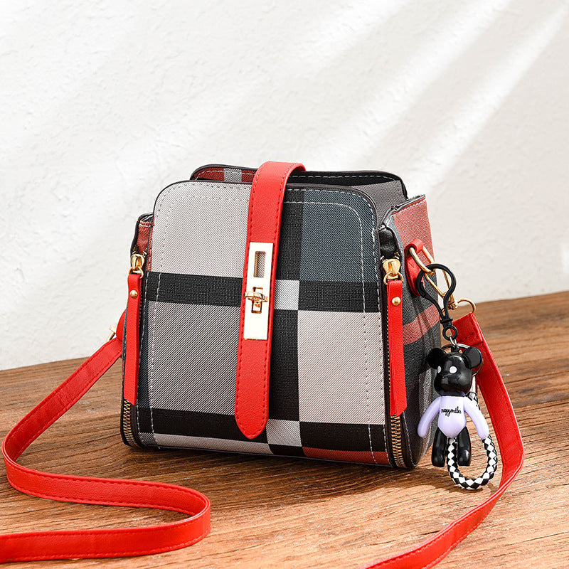 JM-037 新款女士時尚ins潮復古單肩斜挎網紅水桶包 女包