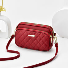 將圖片載入圖庫檢視器 JM-206 新款潮時尚夏天單肩斜挎小方包軟皮迷你三層小包 女包
