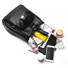 將圖片載入圖庫檢視器 JM-128 新款韓版時尚學生雙肩包小背包簡約軟皮時尚pu學院風 女包
