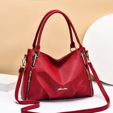 將圖片載入圖庫檢視器 JM-247 新款時尚大包單肩斜跨包軟皮手提大容量包 女包
