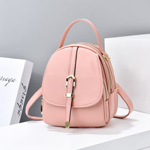 將圖片載入圖庫檢視器 JM-087 新款學生韓版簡約小包單肩多功能軟皮洋氣雙肩包女小背包 女包
