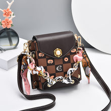 將圖片載入圖庫檢視器 JM-082 新款質感斜挎包小眾格子洋氣少女手機包女 女包
