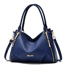 將圖片載入圖庫檢視器 JM-247 新款時尚大包單肩斜跨包軟皮手提大容量包 女包
