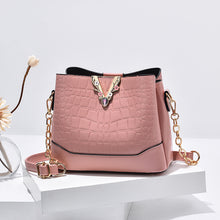 將圖片載入圖庫檢視器 JM-215 新款潮時尚寬肩帶斜挎包單肩水桶包 女包
