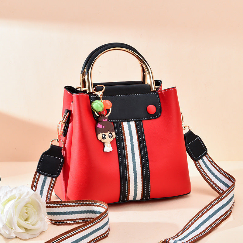 JM-153 新款韓版女士單肩斜挎包時尚水桶包ins 女包