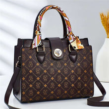 將圖片載入圖庫檢視器 JM-135 韓版時尚印花包復古單肩水桶包絲巾包手提包 女包
