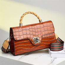 將圖片載入圖庫檢視器 JM-242 新款潮時尚洋氣斜挎單肩包鱷魚紋手提包 女包

