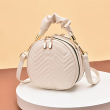 將圖片載入圖庫檢視器 JM-139-1 新款女包包單肩手提斜挎小圓包圓餅包印花夏季時尚潮 女包
