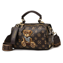 將圖片載入圖庫檢視器 JM-144 新款包手提波士頓枕頭包老花包大容量單肩斜挎包質感包 女包
