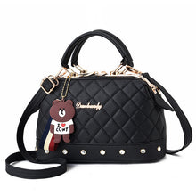 將圖片載入圖庫檢視器 JM-236 韓版秋冬手提包時尚大氣鋼夾菱格枕頭包單肩斜挎包 女包
