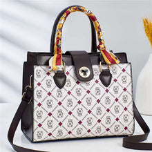 將圖片載入圖庫檢視器 JM-135 韓版時尚印花包復古單肩水桶包絲巾包手提包 女包
