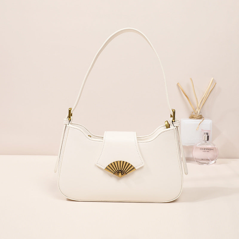 JM-296 夏新款高級感單肩女包復古小眾設計斜挎包手提法棍包 女包