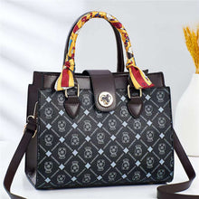 將圖片載入圖庫檢視器 JM-135 韓版時尚印花包復古單肩水桶包絲巾包手提包 女包
