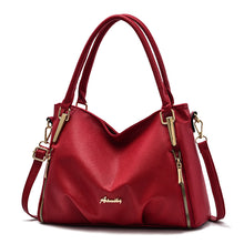 將圖片載入圖庫檢視器 JM-247 新款時尚大包單肩斜跨包軟皮手提大容量包 女包

