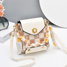 將圖片載入圖庫檢視器 JM-082 新款質感斜挎包小眾格子洋氣少女手機包女 女包
