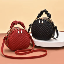 將圖片載入圖庫檢視器 JM-139-1 新款女包包單肩手提斜挎小圓包圓餅包印花夏季時尚潮 女包
