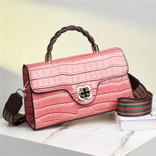將圖片載入圖庫檢視器 JM-242 新款潮時尚洋氣斜挎單肩包鱷魚紋手提包 女包
