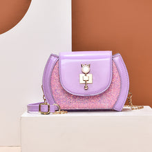 將圖片載入圖庫檢視器 JM-193 新款時尚斜挎包女洋氣單肩包菱格鏈條包 女包
