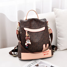 將圖片載入圖庫檢視器 JM-045 新款時尚皮潮大容量女士背包學生書包電腦包 女包
