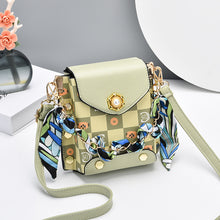 將圖片載入圖庫檢視器 JM-082 新款質感斜挎包小眾格子洋氣少女手機包女 女包
