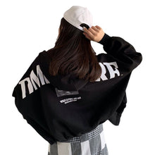 將圖片載入圖庫檢視器 TY-1070 秋冬新款加絨連帽衛衣女寬鬆bf學院風拉鍊學生開衫長袖 外套
