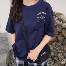 將圖片載入圖庫檢視器 WBX-W130 韓版夏裝新款前後印花短袖T休閒寬鬆 上衣
