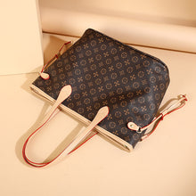 將圖片載入圖庫檢視器 JM-291 春夏通勤百搭大包時尚手提單肩老花大容量托特 女包
