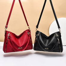 將圖片載入圖庫檢視器 JM-247 新款時尚大包單肩斜跨包軟皮手提大容量包 女包
