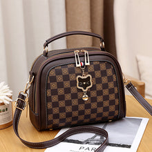 將圖片載入圖庫檢視器 JM-088 新款潮時尚手提格子小方包小眾單肩劍橋包 女包
