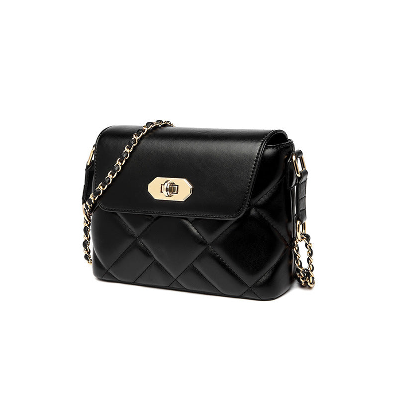 JM-299 新款潮網紅百搭單肩斜挎小眾設計菱格鏈條包時尚小包 女包