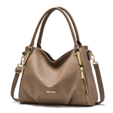 將圖片載入圖庫檢視器 JM-247 新款時尚大包單肩斜跨包軟皮手提大容量包 女包
