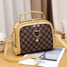 將圖片載入圖庫檢視器 JM-088 新款潮時尚手提格子小方包小眾單肩劍橋包 女包

